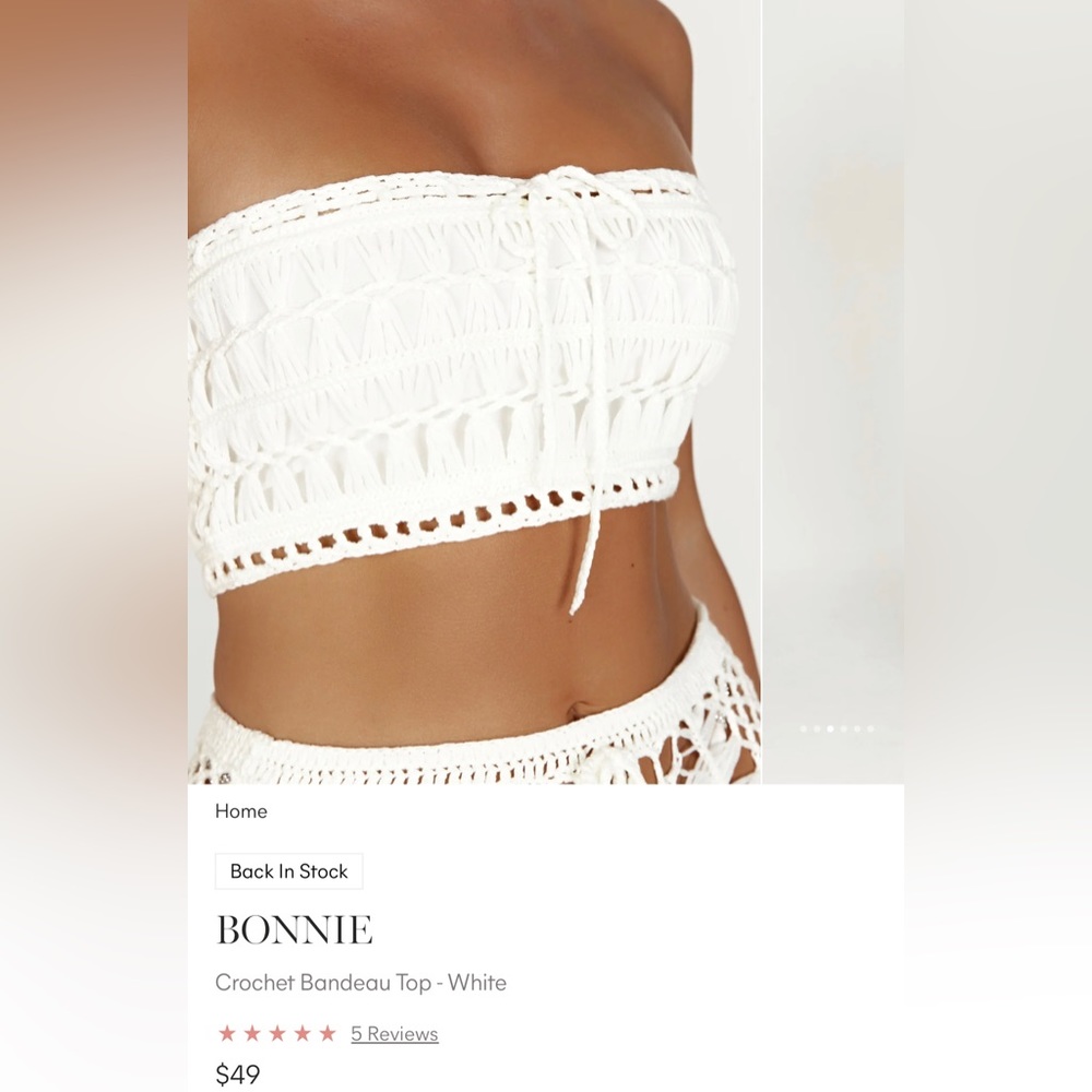 Meshki crochet top